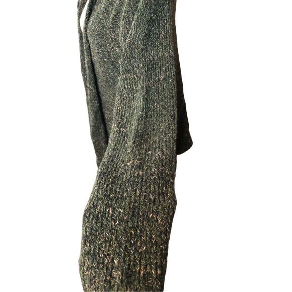Charter Club green mixed knit open front wool blend cardigan XL - Picture 5 of 11